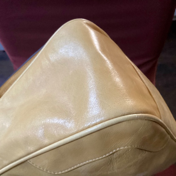 Coach Yellow Leather Poppy Satchel Handbag Shoulder Bag No. A1269-17888 - Picture 9 of 16